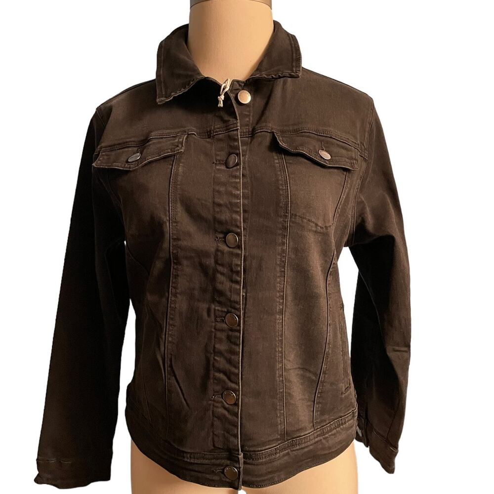 Style Plus Boutique Size 1X Black Denim‎ Rodeo Jacket